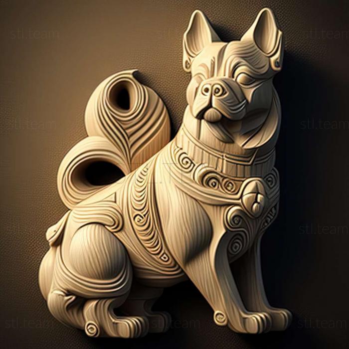 3D model Korean Chindo dog (STL)